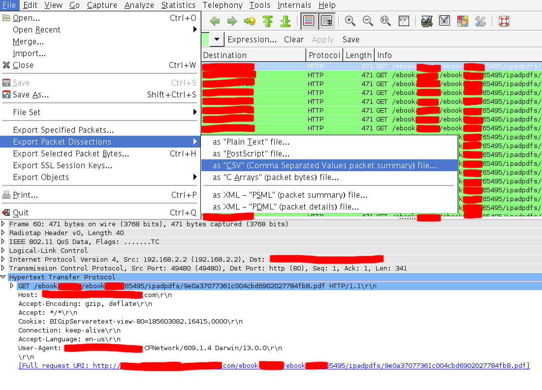 wireshark analysis tool